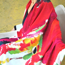 Load image into Gallery viewer, Swainsona formosa: Sturt’s Desert Pea Scarf